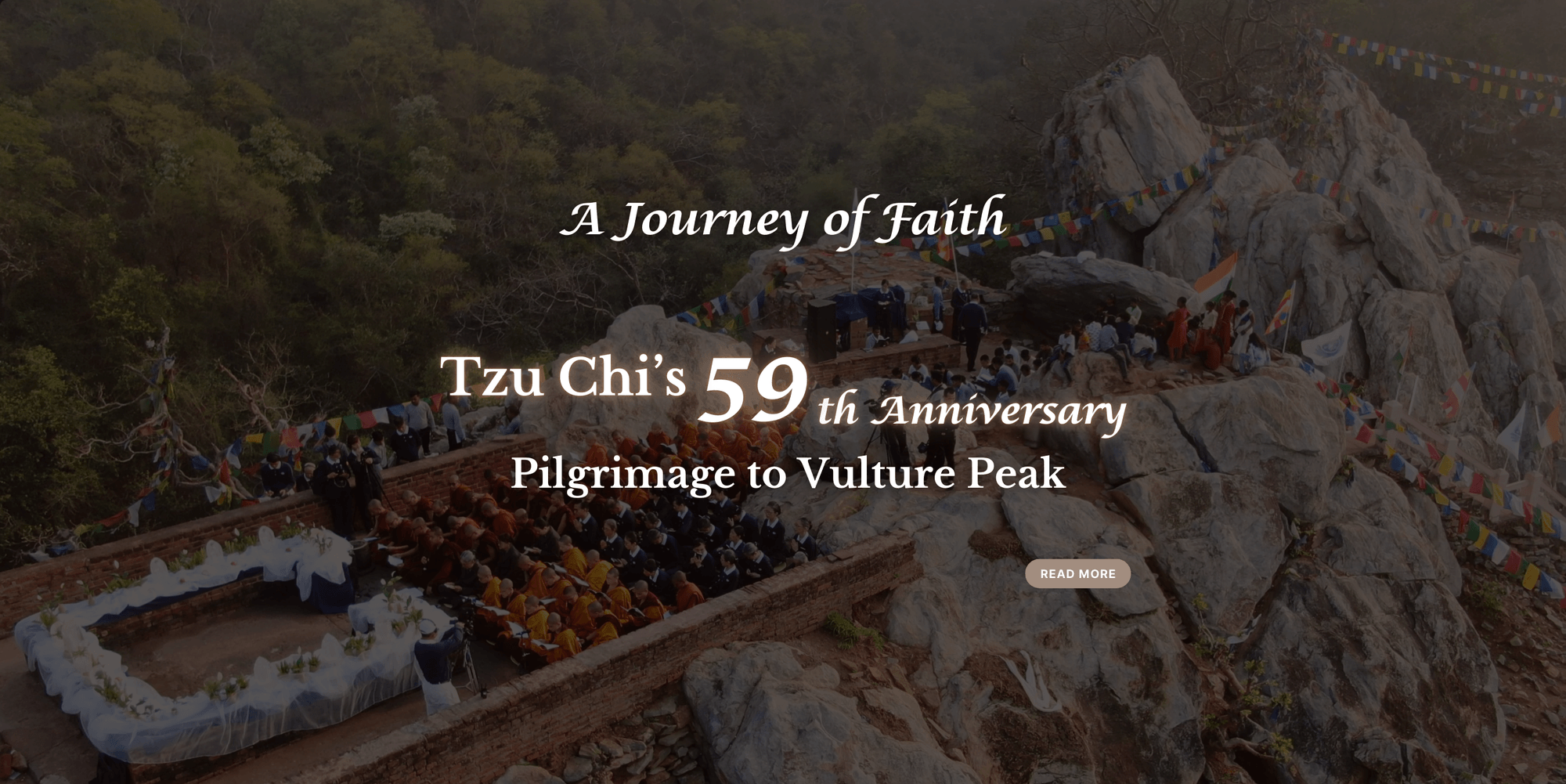 A Journey of Faith: Tzu Chi's 59th Anniversary Pilgrimage to Vulture Peak