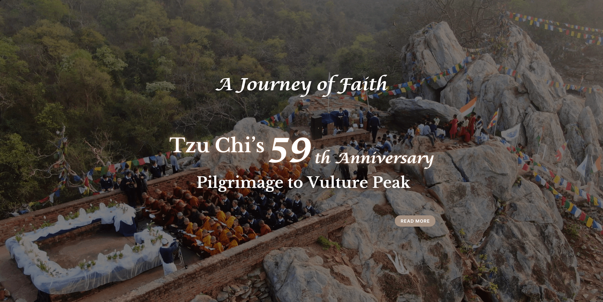 A Journey of Faith: Tzu Chi's 59th Anniversary Pilgrimage to Vulture Peak