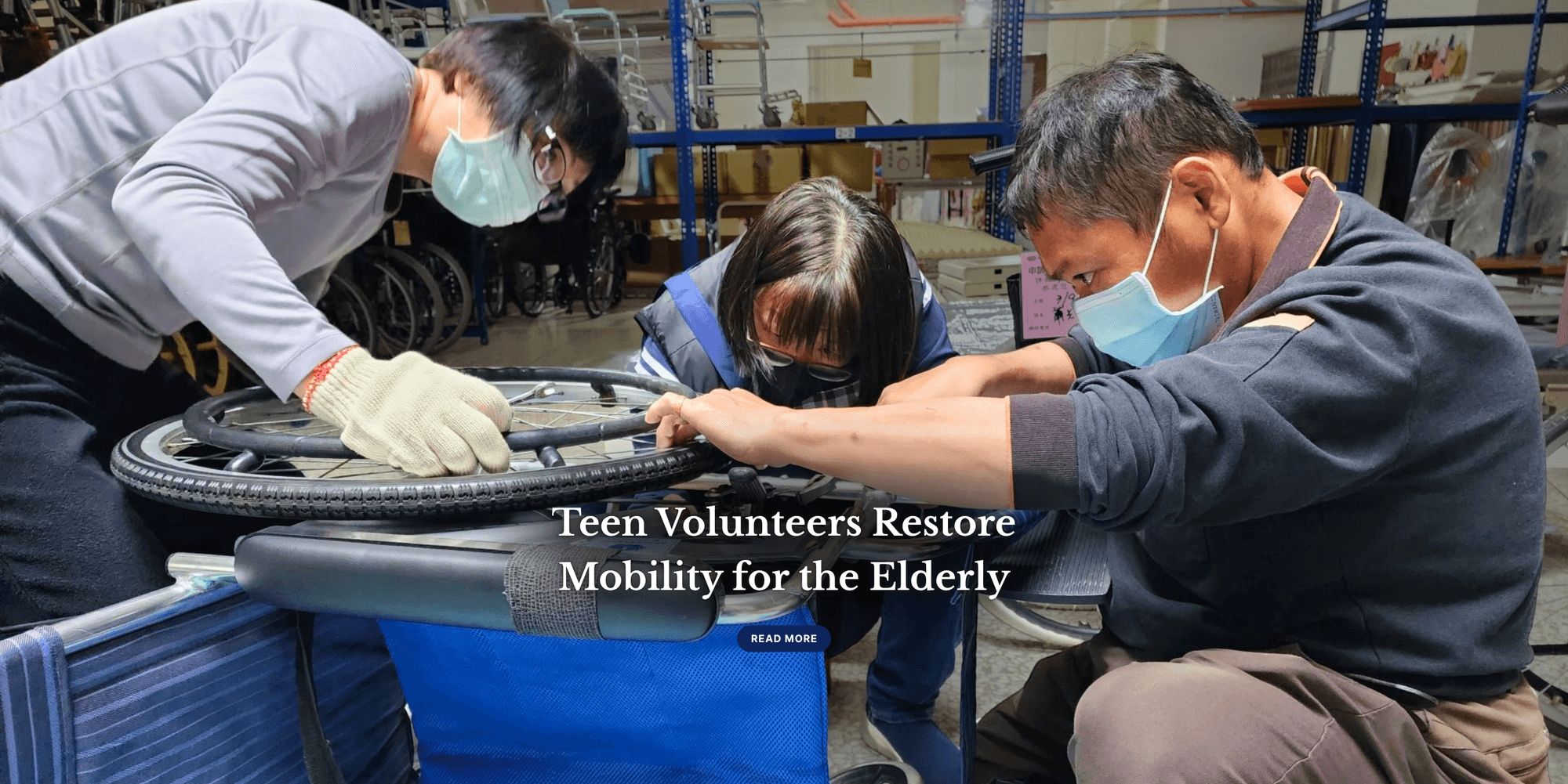 Teen Volunteers Restore Mobility for the Elderly