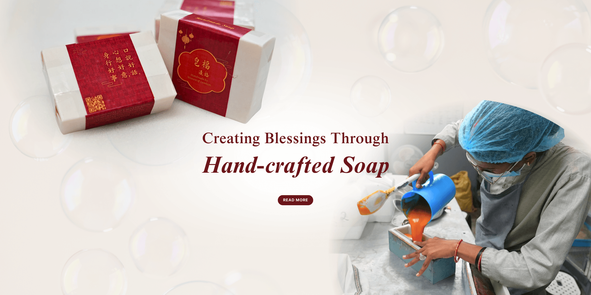 Creating blessings through hand-crafted soap
