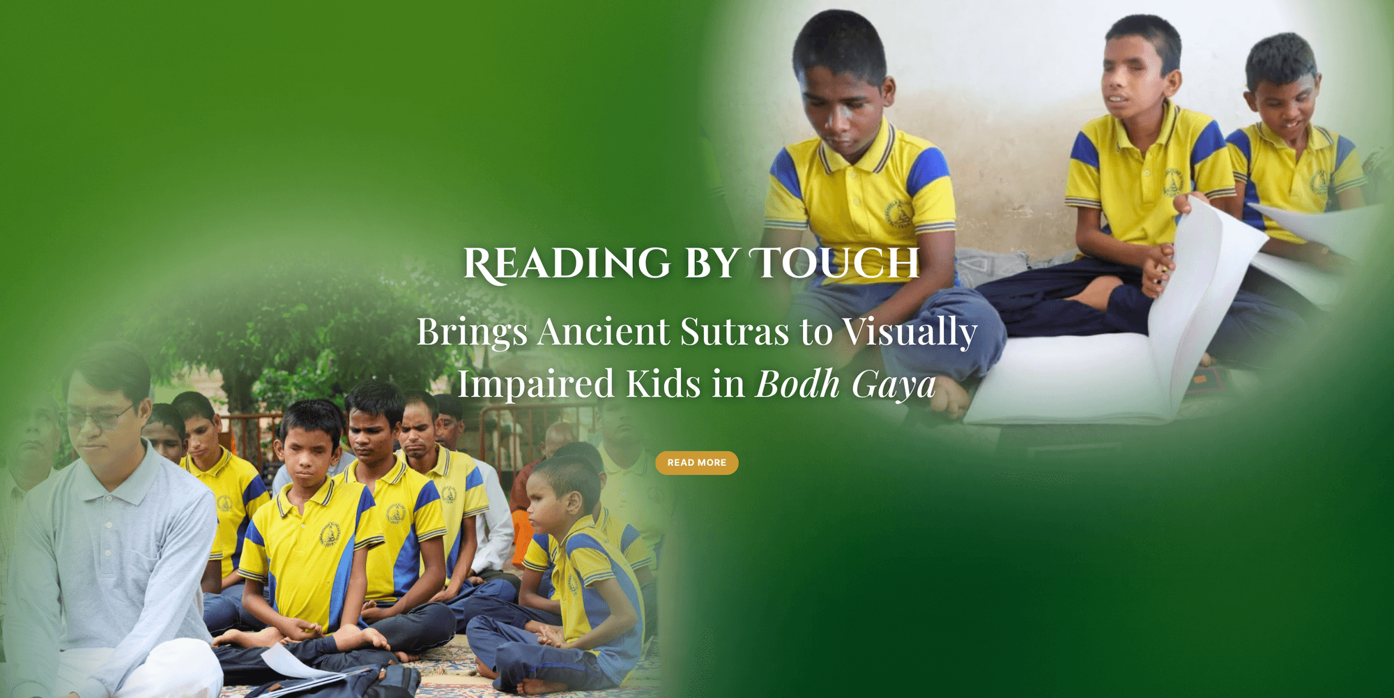Reading by touch brings ancient sutras to visually impaired kids in Bodh Gaya