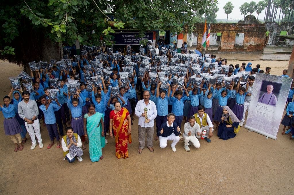 Students of Chhanch Middle School in India Receive New Shoes