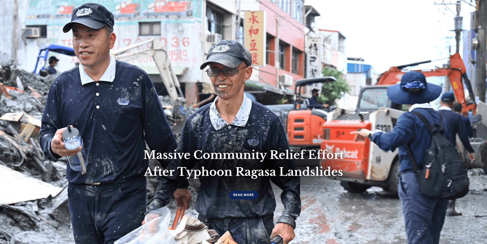 Massive Community Relief Effort After Typhoon Ragasa Landslides