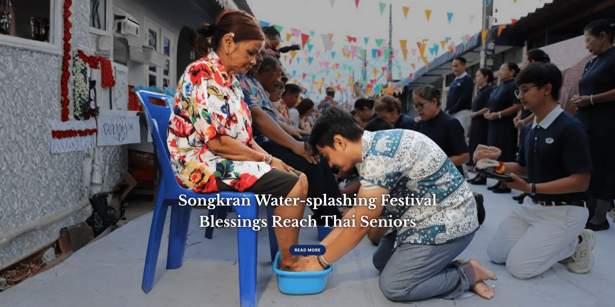 Songkran Water-splashing Festival Blessings Reach Thai Seniors