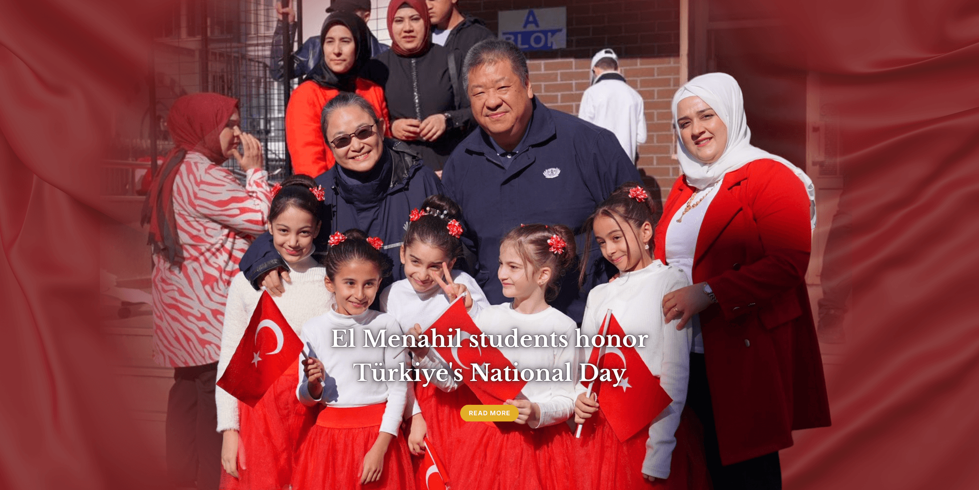 El Menahil students honor Türkiye's National Day