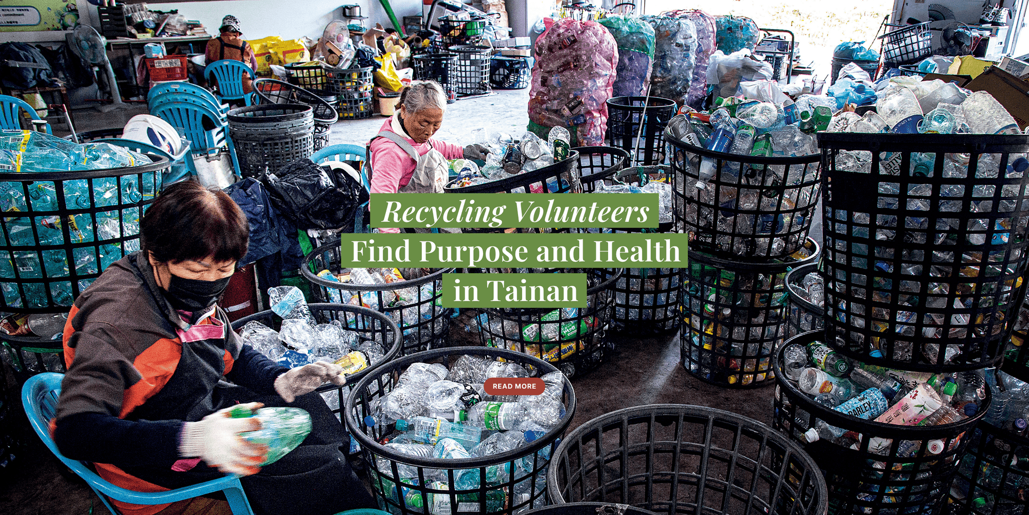 Recycling volunteers find purpose and health in Tainan
