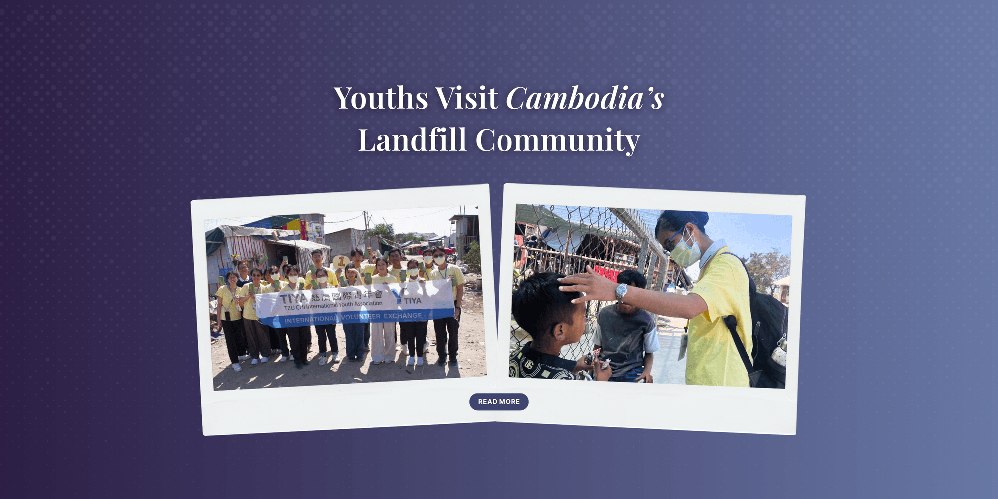 Youths visit Cambodia’s landfill community