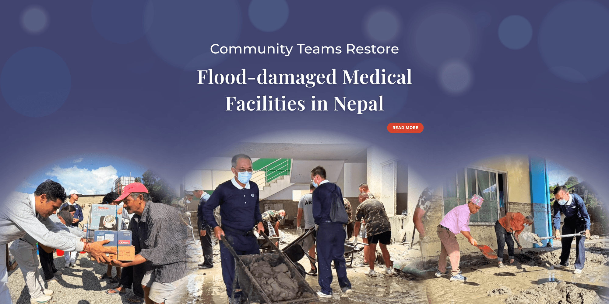 Community teams restore flood-damaged medical facilities in Nepal
