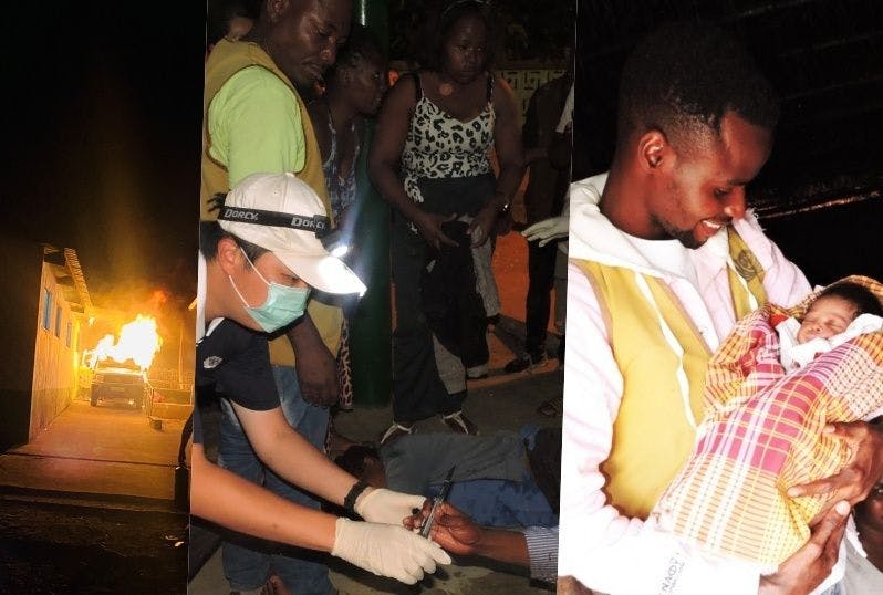Mozambican Newborn Rescued by Volunteers from Burning Ambulance