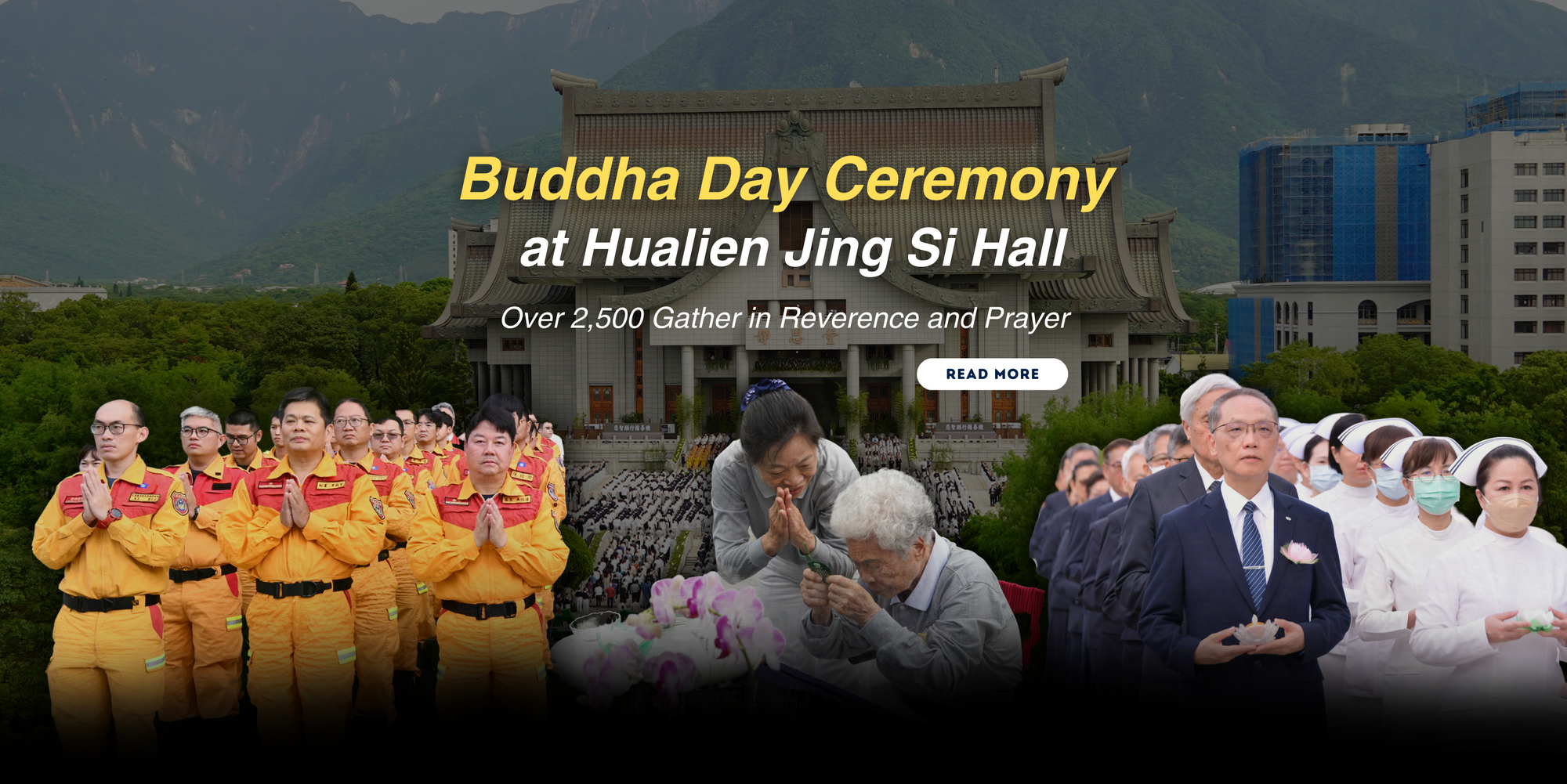 Buddha Day Ceremony at Hualien Jing Si Hall: Over 2,500 Gather in Reverence and Prayer